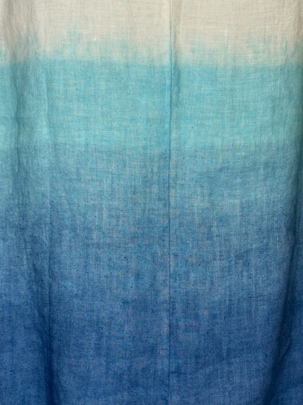 Grand Greece 100% Linen Sleeveless A-line Top Ombré Blue Women’s Medium NWOT - Picture 6 of 8